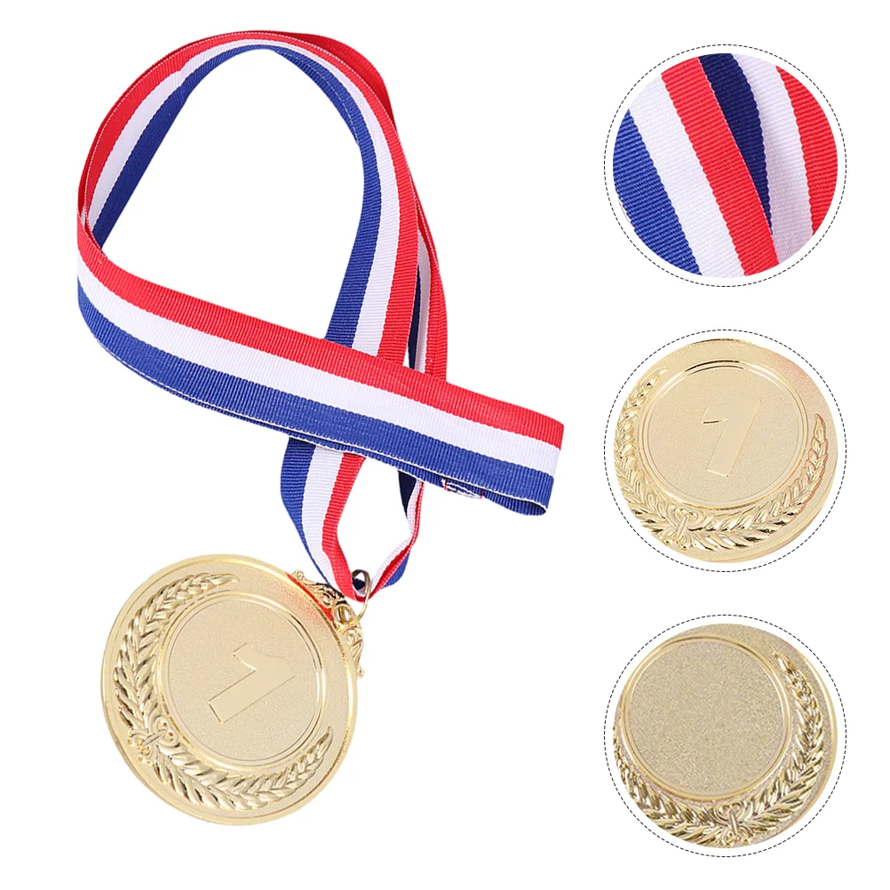 

12 Pcs Student Encouragement Medals Home Decor Gold Leaf Awards Game Desktop Aluminum Alloy Competition