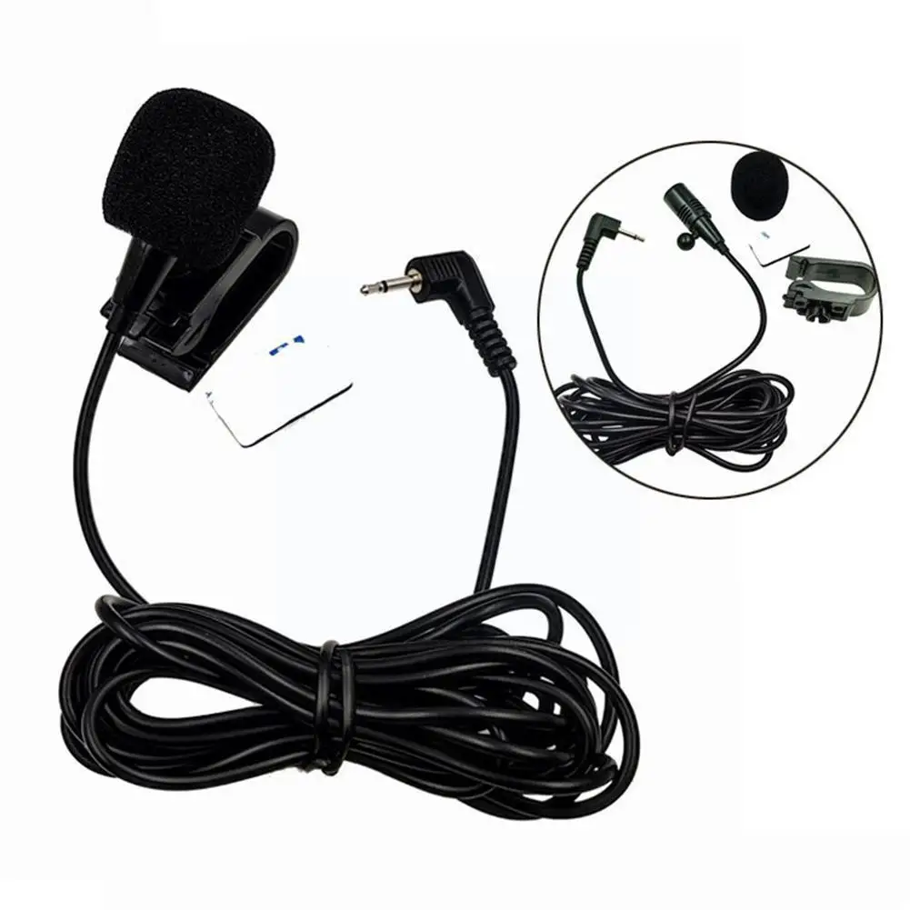 

2.5mm Paste Car Microphone Car Bluetooth External Microphone Cable Navigator GPS Microphone Audio Car C4U1