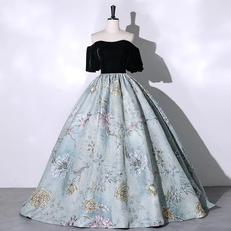 

2022 New Quinceanera Dresses High-end Party Dress Elegant Off The Shoulder Ball Gown Luxury Lace Prom Dress For Women