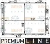 

8mk376711-9702 for engine water radiator E-CLASS W210 S210