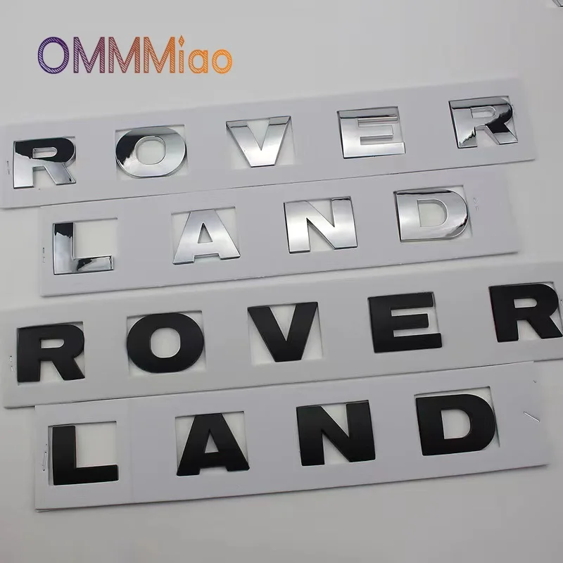 

LAND ROVER head word emblem grille sticker evoque range rover discovery sports car stickers decals car decoration Vehicle Logo