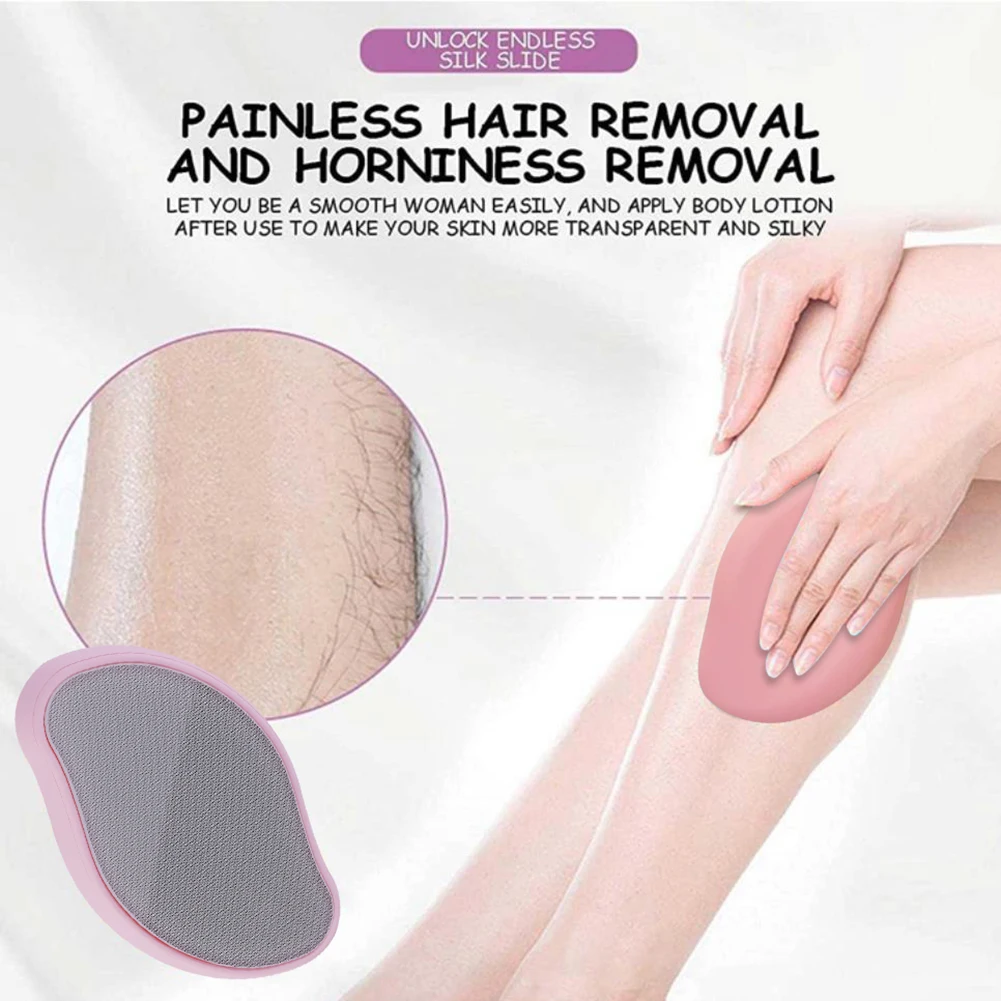 

Nano Glass Hair Remover Tools Painless Safe Skin Epilator Reusable Physical Gentle Hair Removal Epilator for Men Women Skin Care