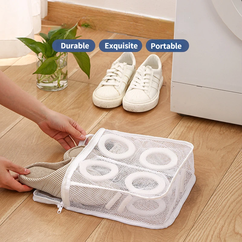 

Washing Machine Shoes Bag Portable Mesh Laundry Bag Travel Shoe Storage Bags Anti-deformation Laundry Storage Organization