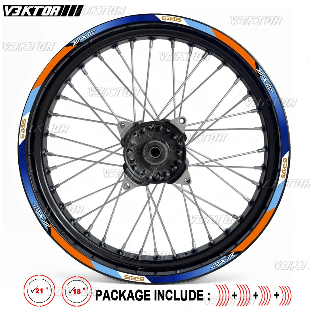 

Светоотражающие наклейки на колеса мотоцикла, для KTM EXC Φ Six DAYS EXCF 6 Days 500 350 450 250