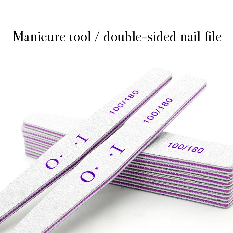 

10PCS Double-Sided Professional Nail File Blocks For Manicure Set Nail File Nail Rubbing Strips Nail Accessories Nail Tools uñas