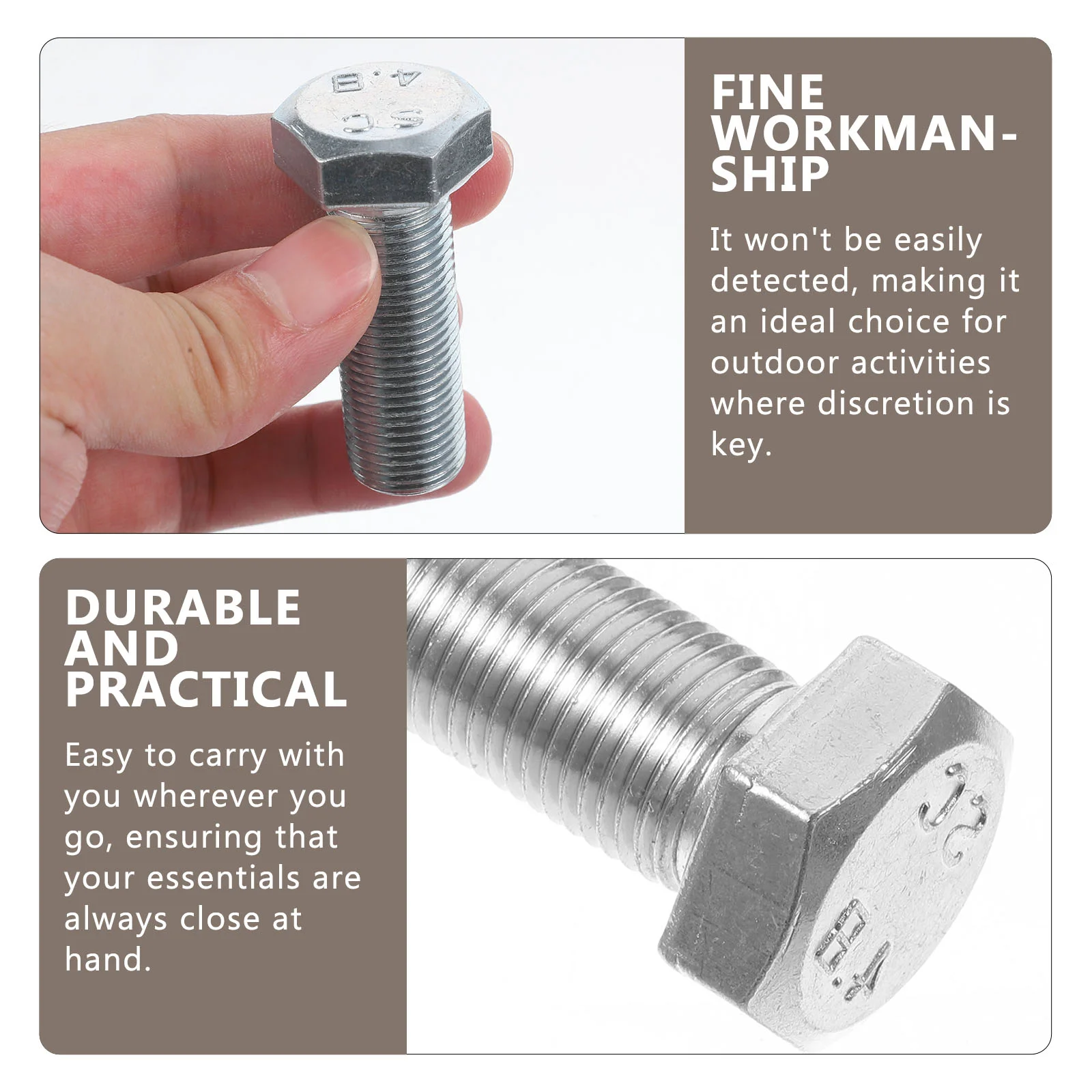 Ящик для хранения с шестиугольным винтом реалистичный скрывающий контейнер вещь