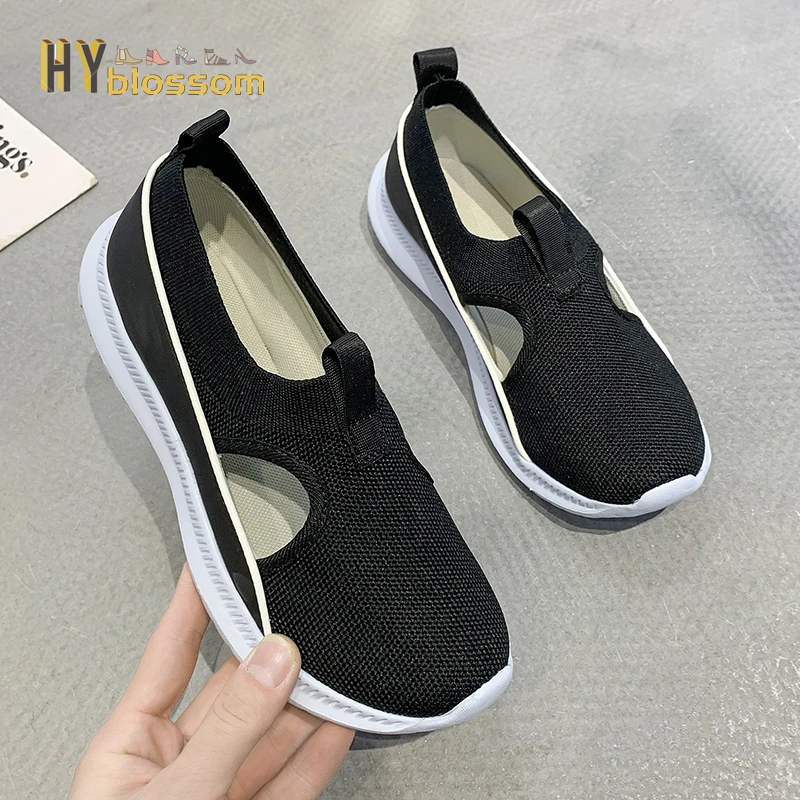 Women Shoes 2022 Fashion Sneakers Mesh Casual Sports Shoes Woman Breathable Flat Running Shoes Platform Shoes Shoes for Women