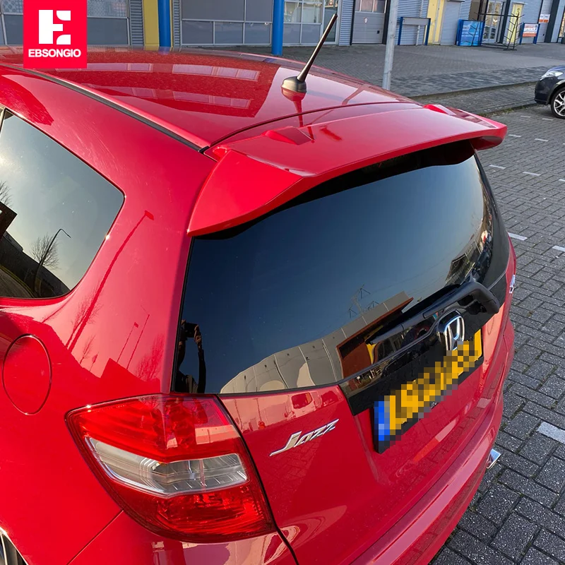 

Для Honda Fit Jazz 2008-2013 Автомобильный задний спойлер для багажника задний багажник губа для крыла из углеродного волокна комплект для тела спойл...