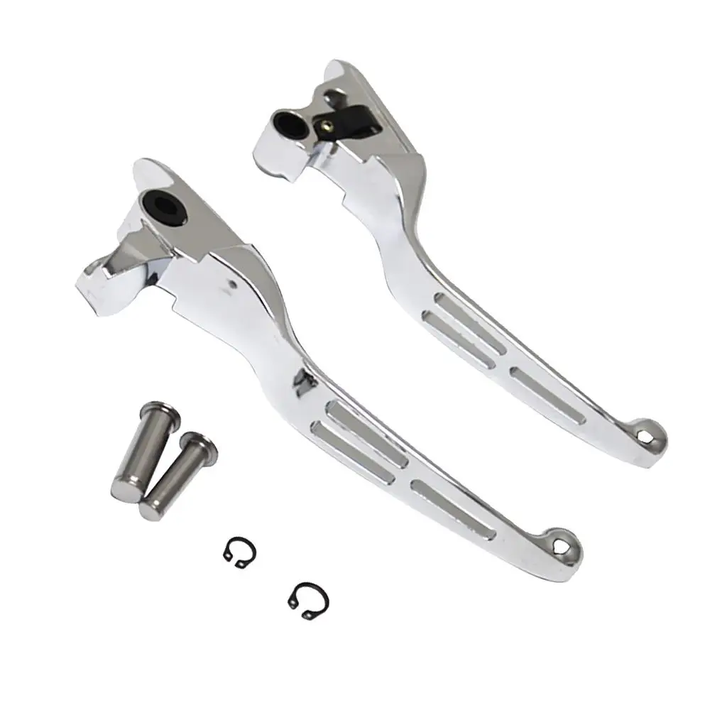 

1 Pair Hand Brake & Clutch Levers for Harley Electra Glide Silver