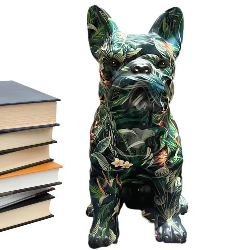 

Entryway Dog Ornament Dog Figurines Home Decor Dog Statue Resin Craft Ornament Animal Sculptures Home Decor Modern Living Room