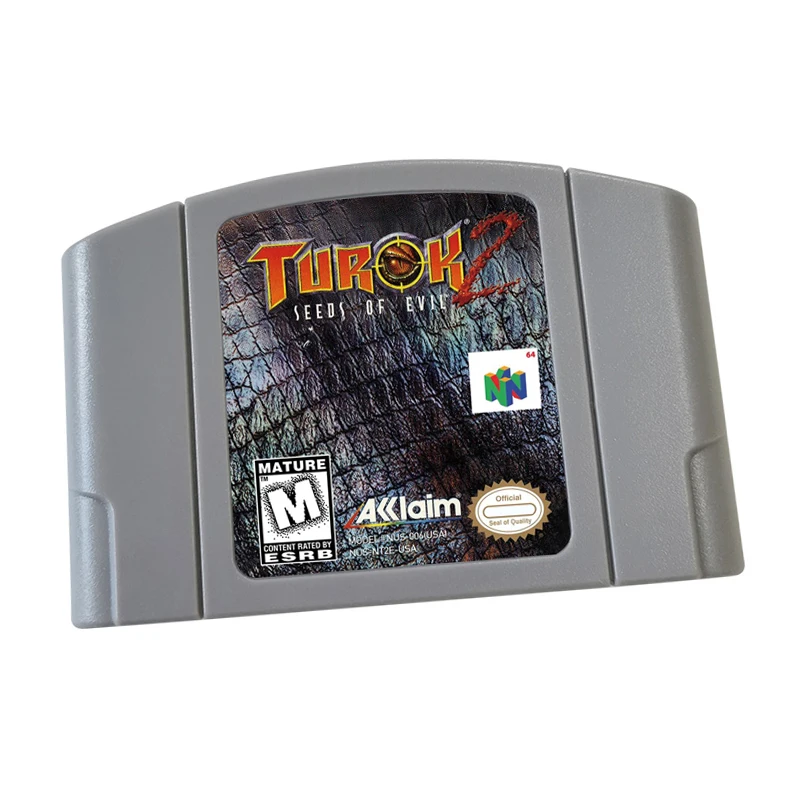 Системная консоль с картриджем для игровых карт N64 64 американская версия — 012-Turok-2