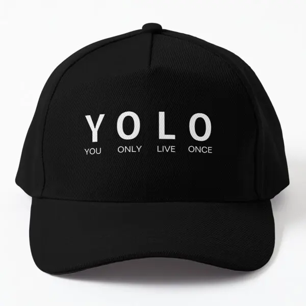 

Yolo You Only Live Once White Simple Baseball Cap Hat Bonnet Solid Color Sport Spring Casual Snapback Printed Czapka Boys