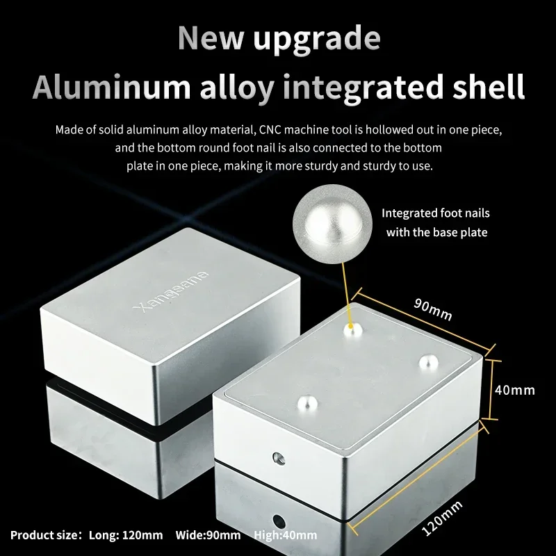 Уземляющая коробка Hi-Fi из алюминиевого сплава аудио электронная с черным