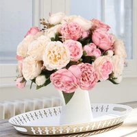 bulk artificial flowers wholesale wedding rose peonies silk flowers for outdoor garden wedding party decoration home accessories