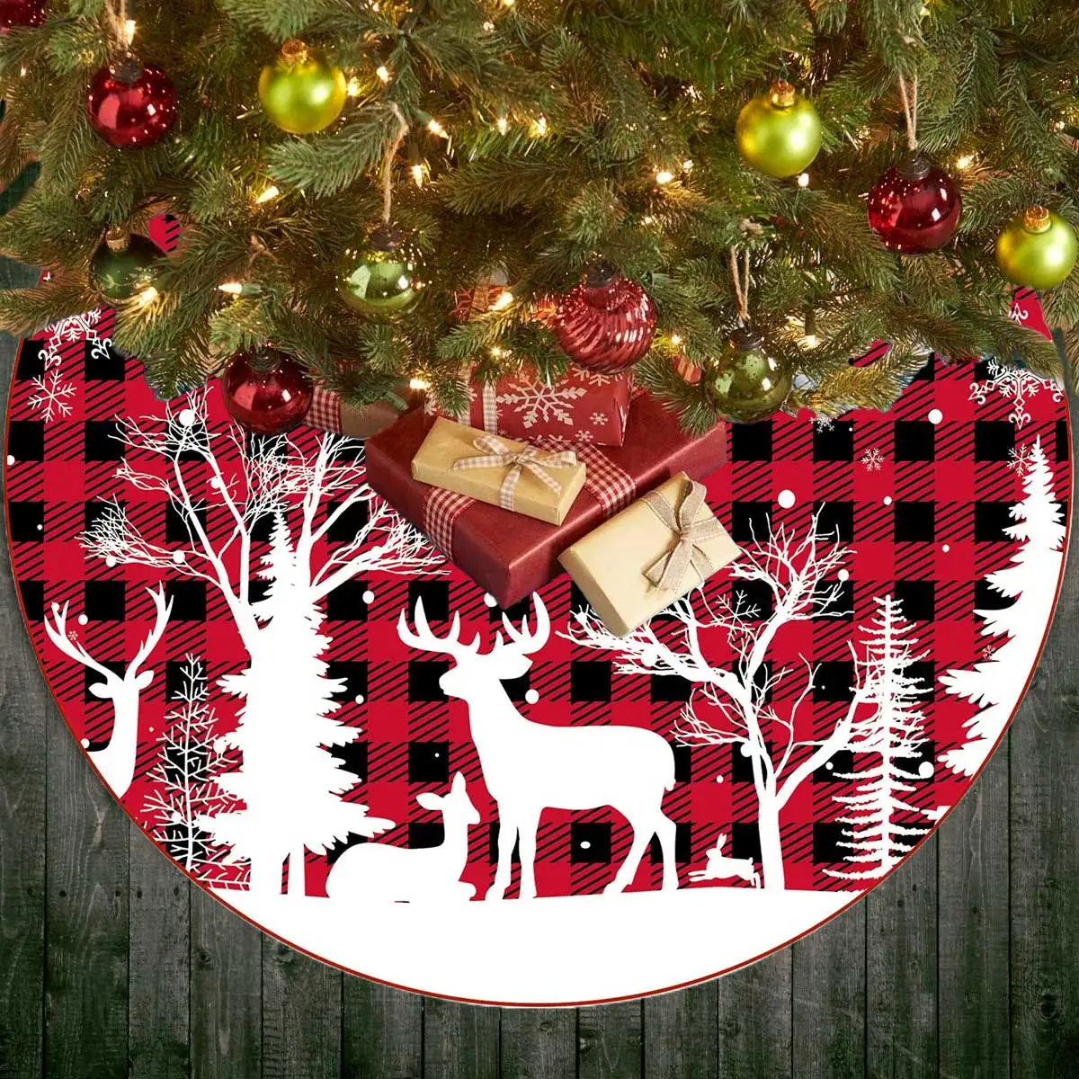 Юбка для рождественской елки 1 шт. 36/48/60 дюйма юбки Искусственная елка.