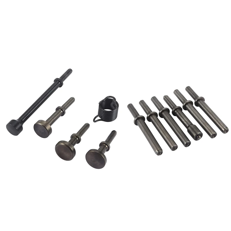 

5 Pcs Air Hammer Pneumatic Chisel Bits Tools Kit & 7 Pcs Duty Smoothing Pneumatic Air Rivet Hammer Tools Kit