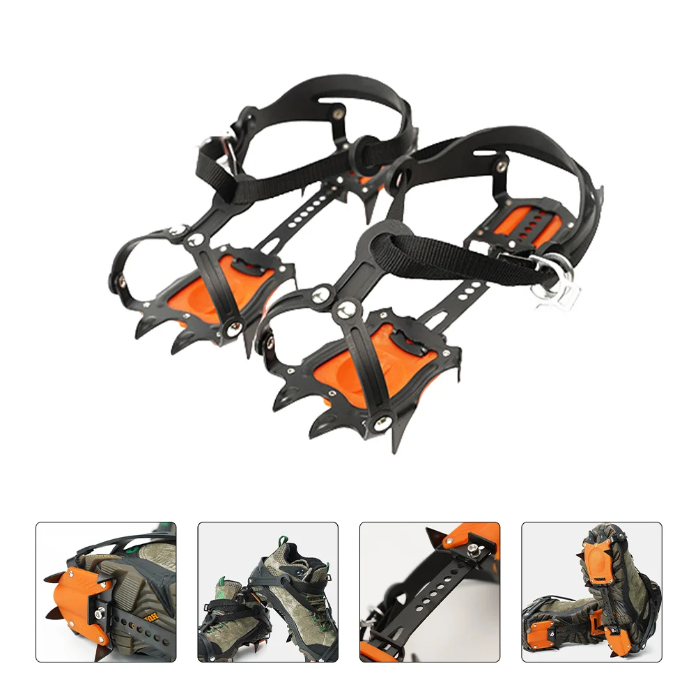 

Anti-slip Crampons Winter Ice Spikes Shoe Snow Cleats Hiking Shoes Anti-skid Tpu Rubber Cover Travel