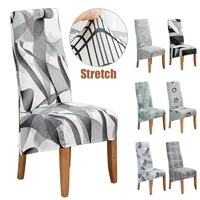 printed king back chair cover for dining room kitchen banquet xl size stretch high back chair covers anti dirty decor seat case