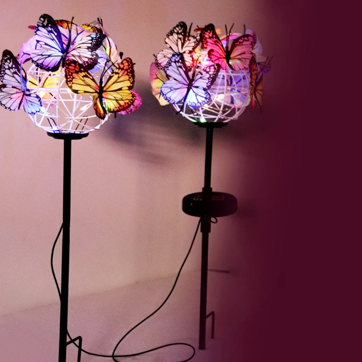 

Solar Butterfly Light for Outdoor Solar Lawn Lamp IP65 Waterproof Solar Light Auto ON/OFF Butterfly Landscape Lamp for Yard Lawn