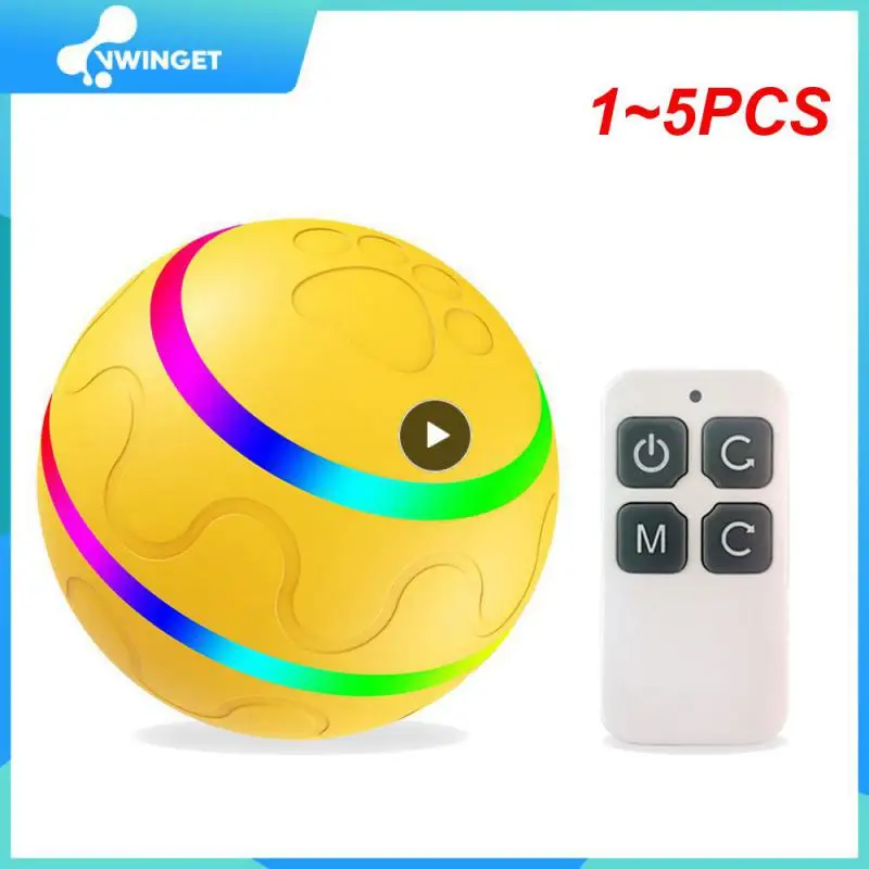 

1~5PCS Smart interactive Pet Toy for Dog Cat Ball USB Rechargeable Funny Electric Automatic Rotating Jumping Playing Funny