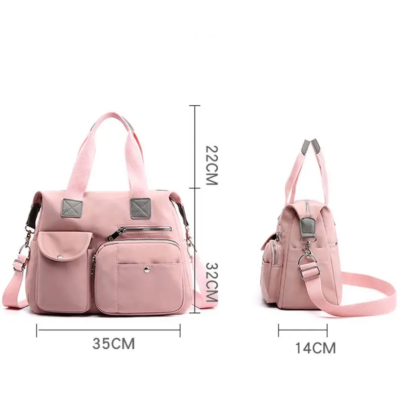 Fashionable Large Capacity Waterproof Nylon Crossbody Shoulder Bags, Perfect for Everyday Style.