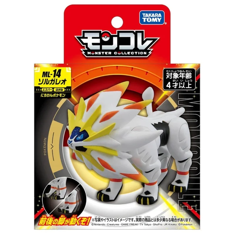 Takara Tomy Tomica Moncolle Ex фигурки покемонов ML-14 Solgaleo карманный монстр детские игрушки