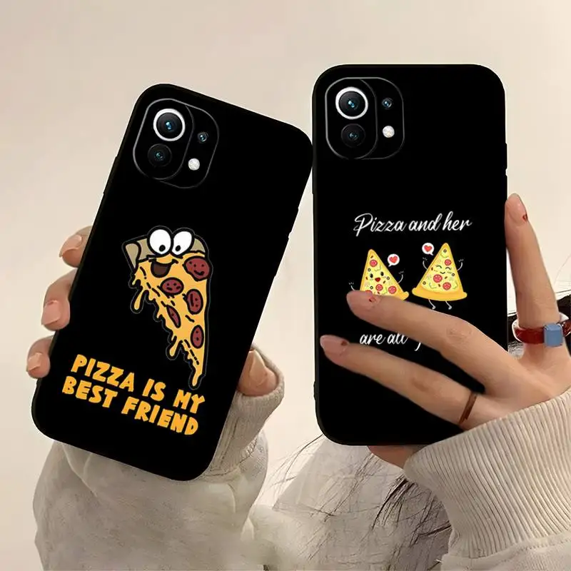

Pizza Best Friends BFF Phone Case Funda For Redmi Note 11 10 9 11s 8 7 Pro 10T 9S 8T 7A 9A 8A Plus Shockproof Design Back Cover