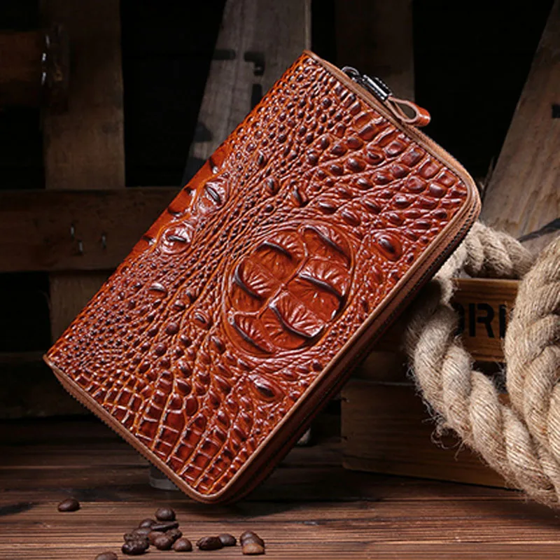 Высококачественный кошелек унисекс из воловьей кожи знаменитый бренд зернистой