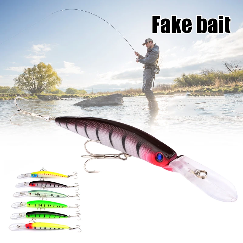 

NEW Bionic Fishing Bait 6 Color Luya Fake Bait Mino 14.7g/14.5cm Artificial Fish Lure