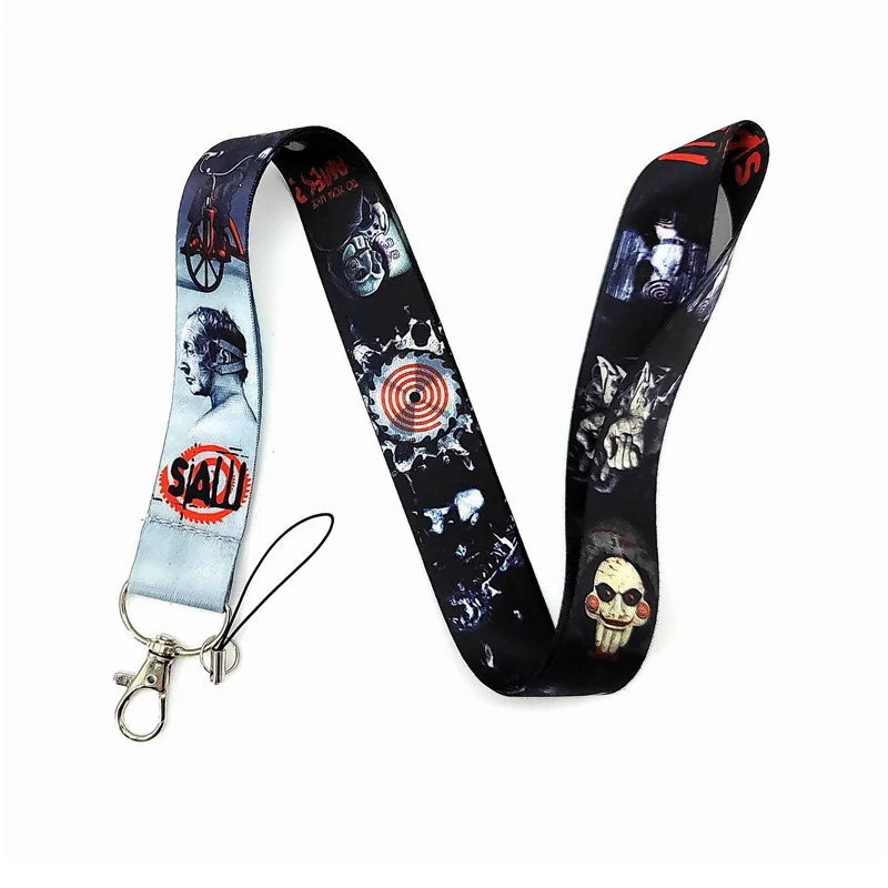 

B0360 Halloween Horror Movie Lanyards for Key Neck Strap For Card Badge Gym Key Chain Lanyard Key Holder DIY Hang Rope