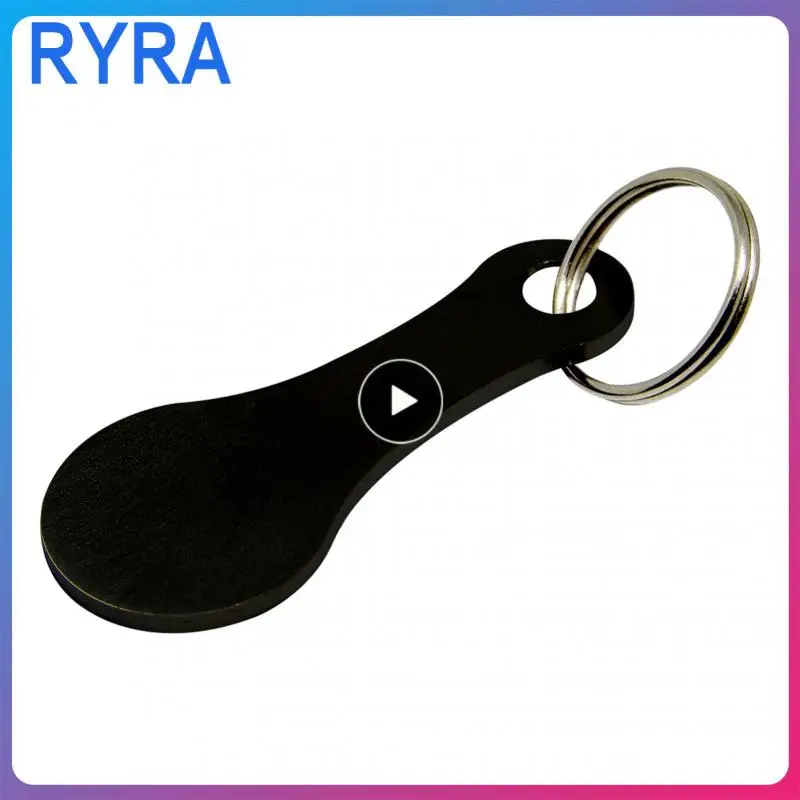 

DIY Shopping Cart Trolley Tokens Key Chains Key Hook Keyrings Aluminum Alloy Key Ring Coin Holder Keychain Decorative Hooks