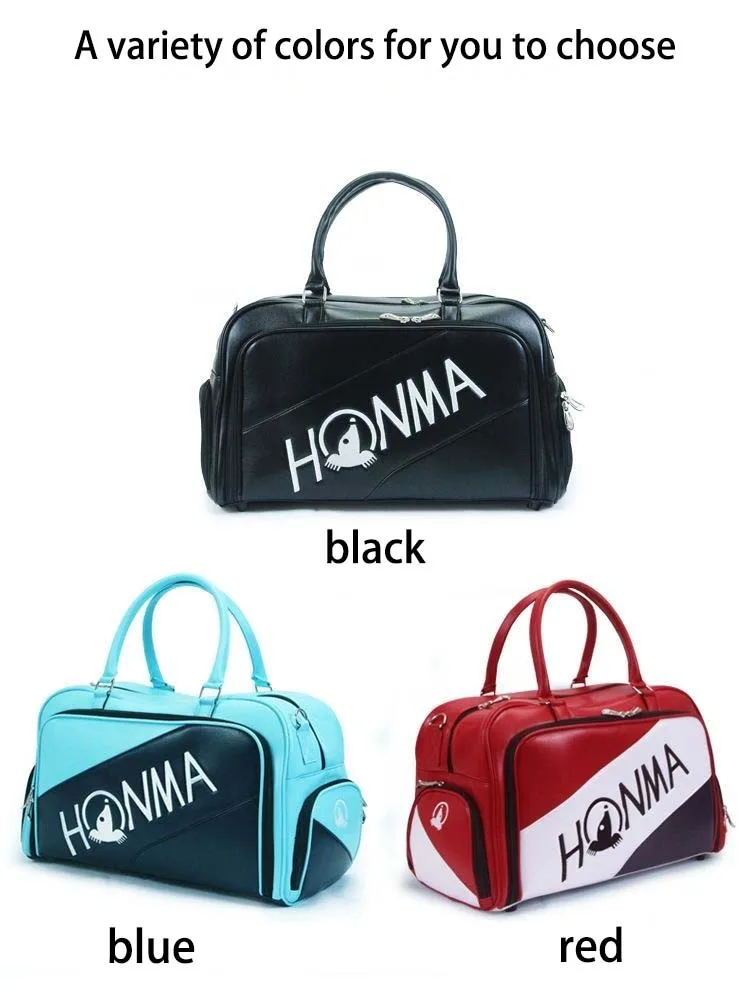 HONMA Golf Bag Handbag Boston Bag Red Black Blue Men's and Women's Outdoor Golf Shoes Bag Shoulder Bag