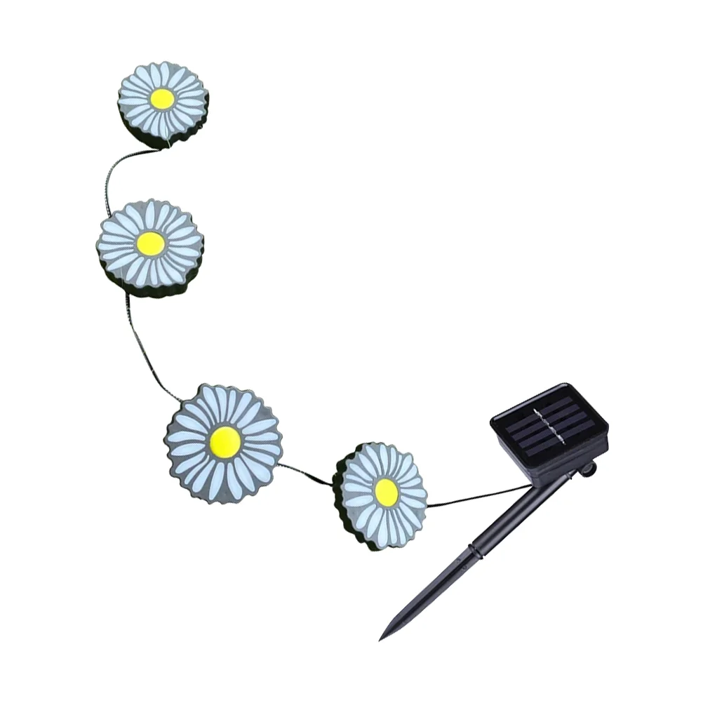 

Solar Powered Garden Light Landscape Lamp Chrysanthemum Design Yard Light Decor