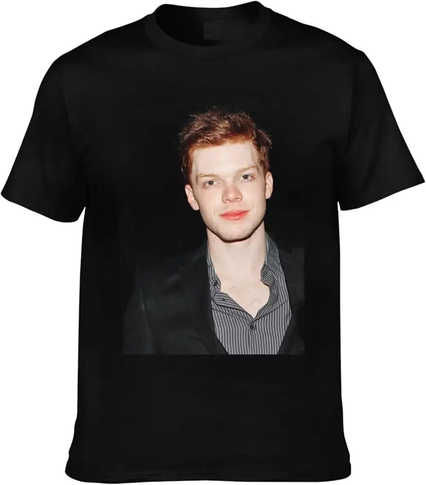 Фото Футболка Cameron Monaghan с коротким рукавом, 100% хлопок, женская футболка №1