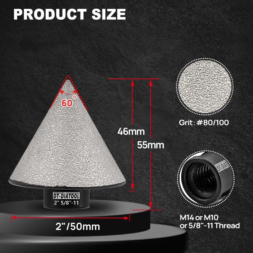 

DT-DIATOOL Алмазные фрезы для фаски 35/50/82 мм