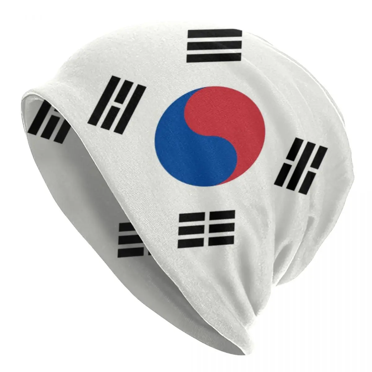 

South Korea Flag Bonnet Hats Street Knitting Hat For Men Women Winter Warm Skullies Beanies Caps