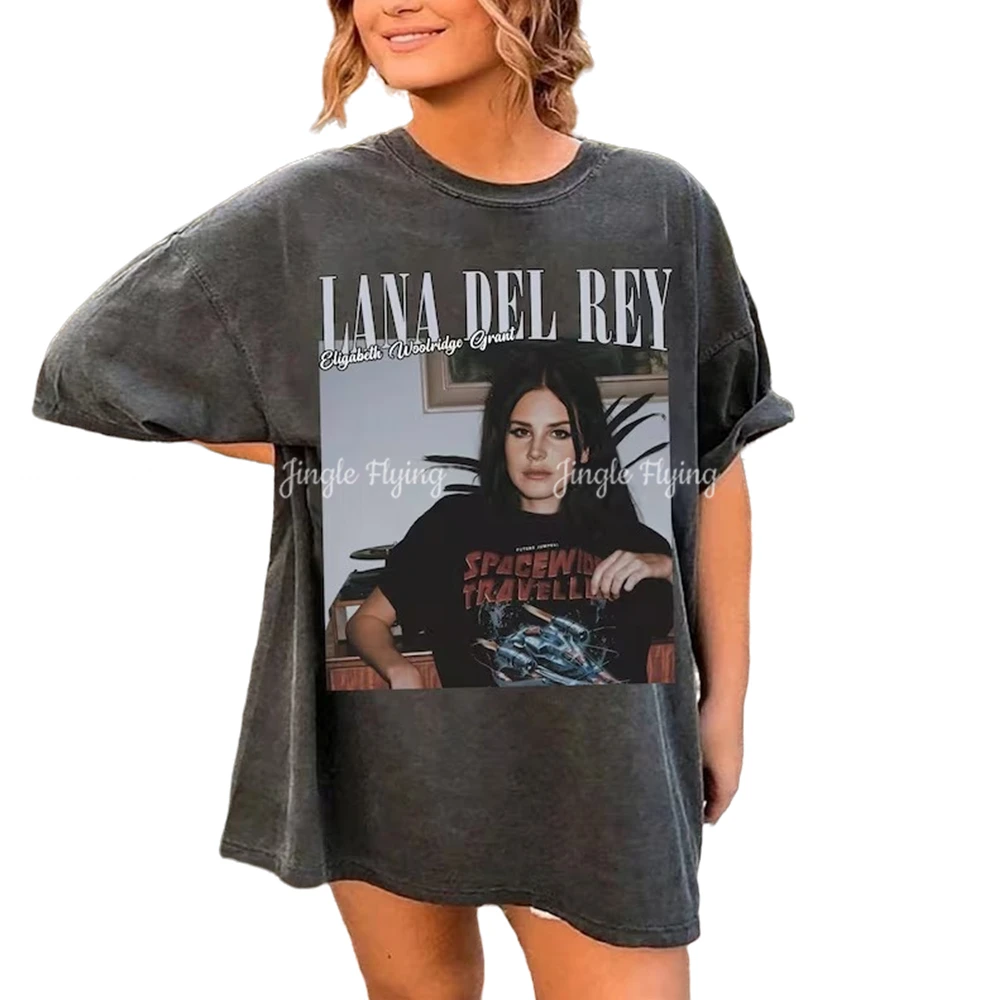 Голубая футболка с изображением альбома Лана Дель Рей графическая подарок для
