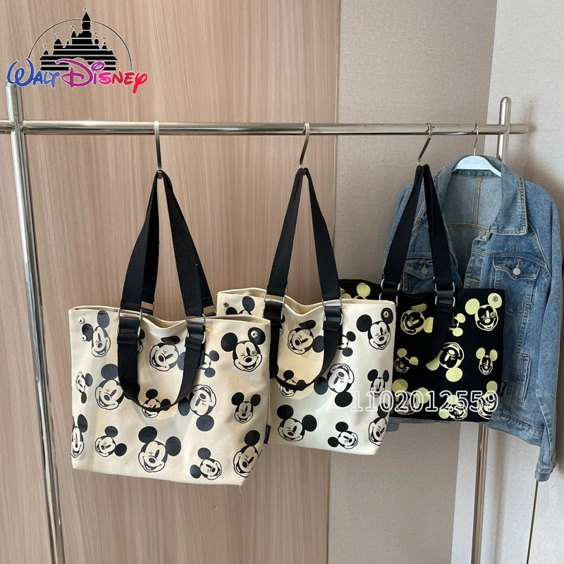 Disney Mickey New Women's Handbag Luxury Brand Women's Shoulder Bag Cartoon Fashion Tote Bag Large Capacity High Quality
