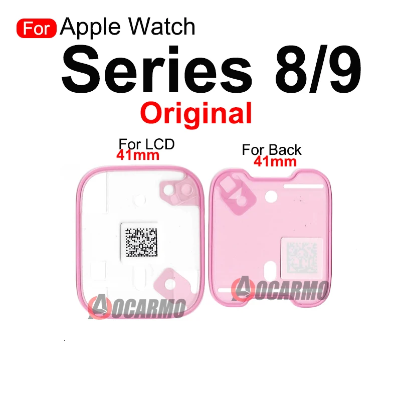 Фото Для Apple Watch Series 8 9 41 мм 45 мм S8 S9 передний ЖК-экран клейкая задняя наклейка замена клейкой ленты №3