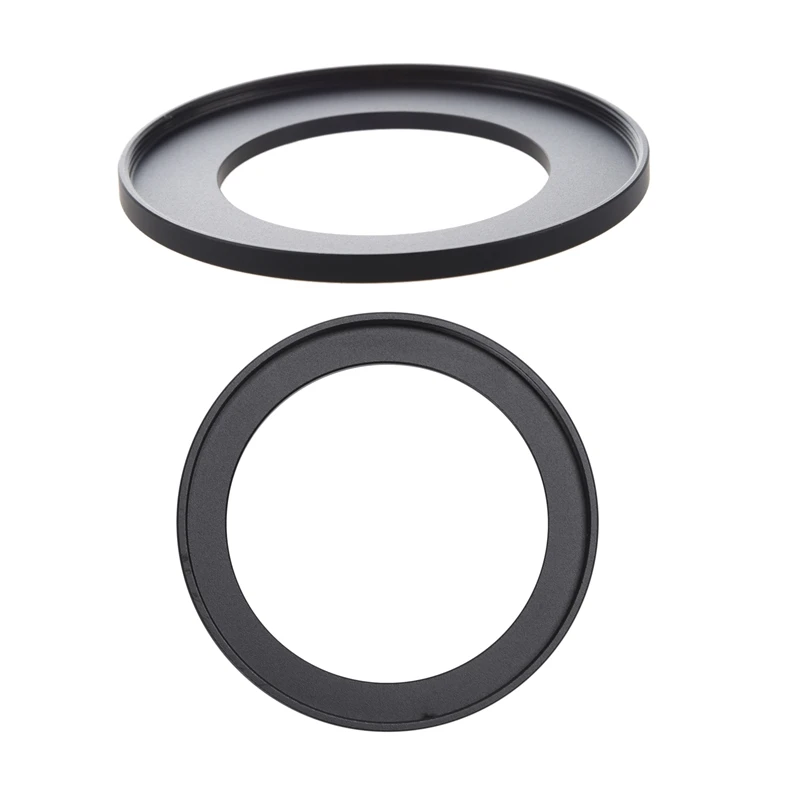 

2 Pcs Camera Filter Lens Step Up Ring Adapter 49Mm To 72Mm & 49Mm To 58Mm