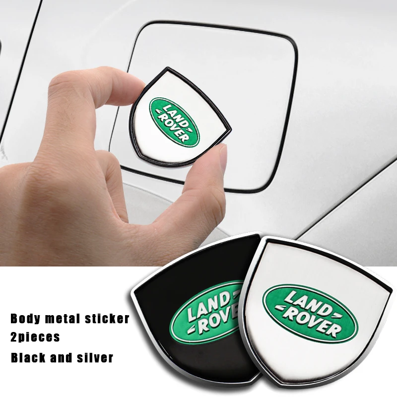 

2pcs Car Styling 3D Metal Emblem Badge Sticker Decals For Land Rover Range Rover Defender Freelander Discovery Goods Accessories