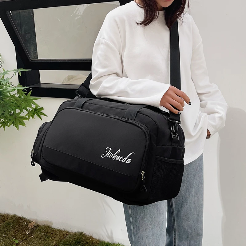 Large Capacity Double Shoulder Travel Bag Art Female High Quality Storage Clothes Handbag Single Shoulder Cross-Body Bag M643