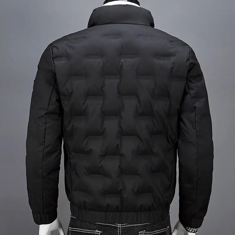 New light and light down jacket men's short anti-run hair with the trend of cold standing collar coat