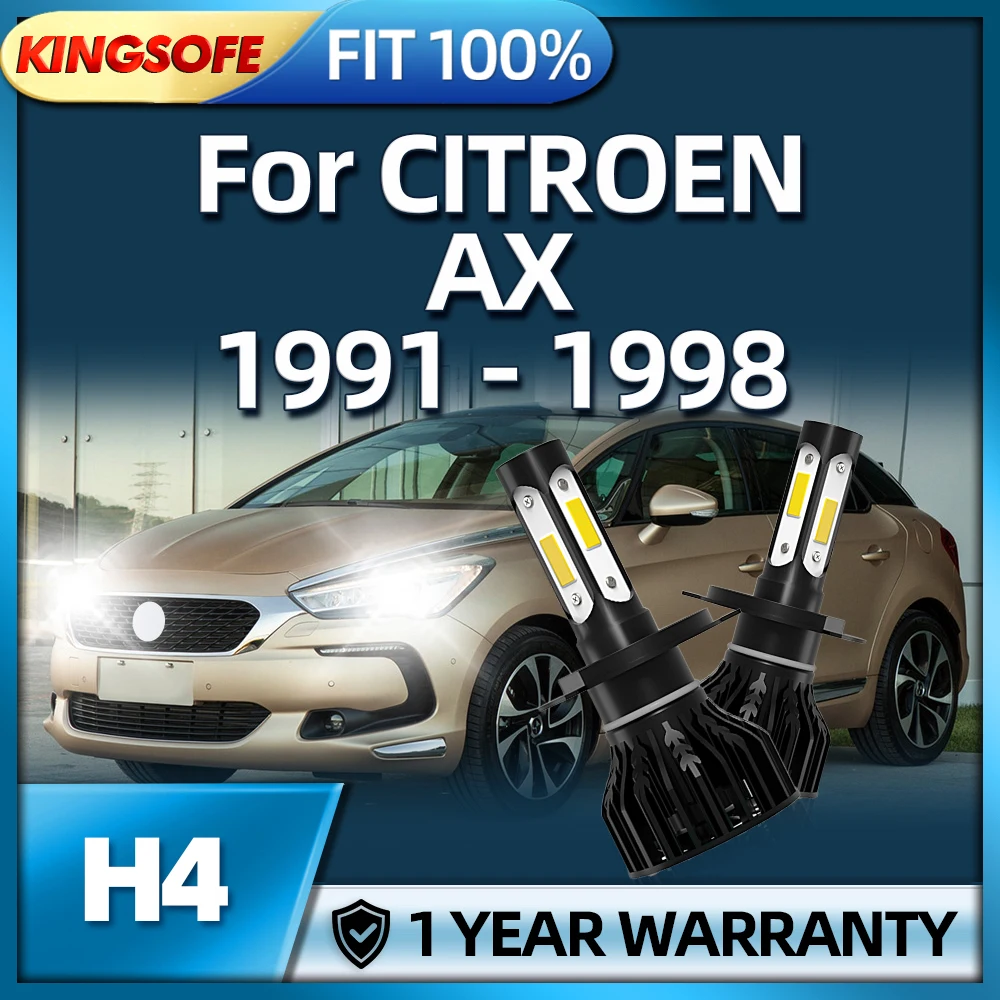 

2 шт., лампы для автомобильных фар CITROEN AX 6000 1991 1992 1993 1994 1995 1996 1997 1998