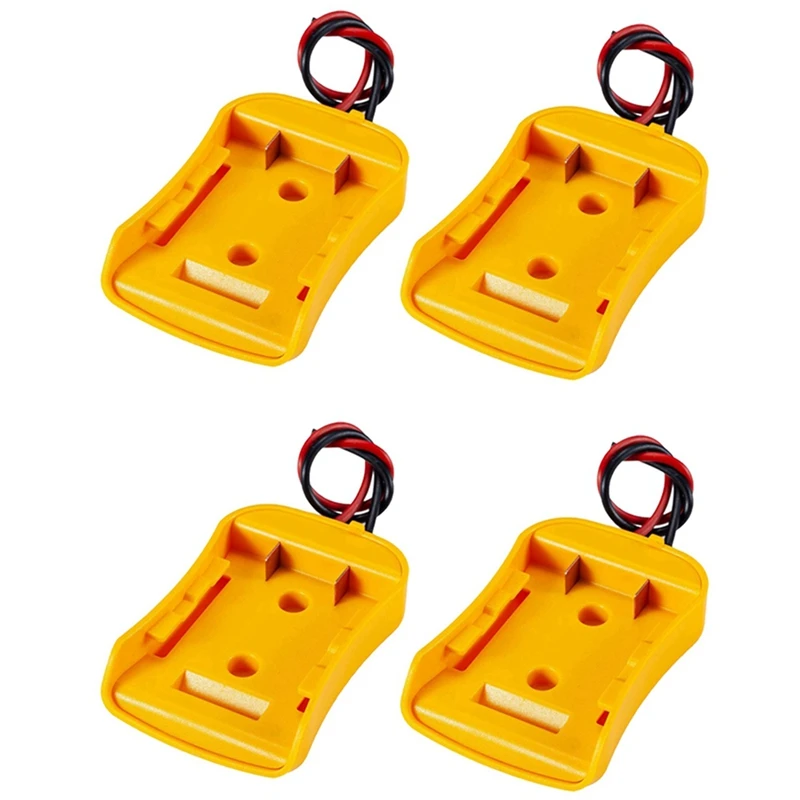 

4Pcs Battery Adapter For Dewalt 20V Battery 18V Dock Power Connector 12 Gauge Robotics Wires Connector Conversion
