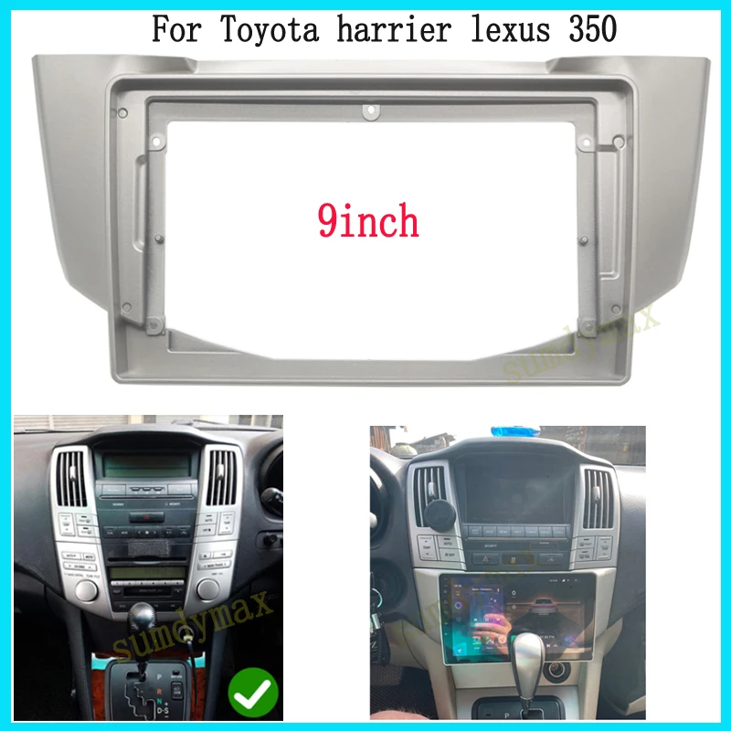 

2 Din car panel Trim Dashboard Panel for Lexus RX RX300 RX330 RX350 RX400 RX450 Harrier 2003-2008 Player Audio Frame Dashboard