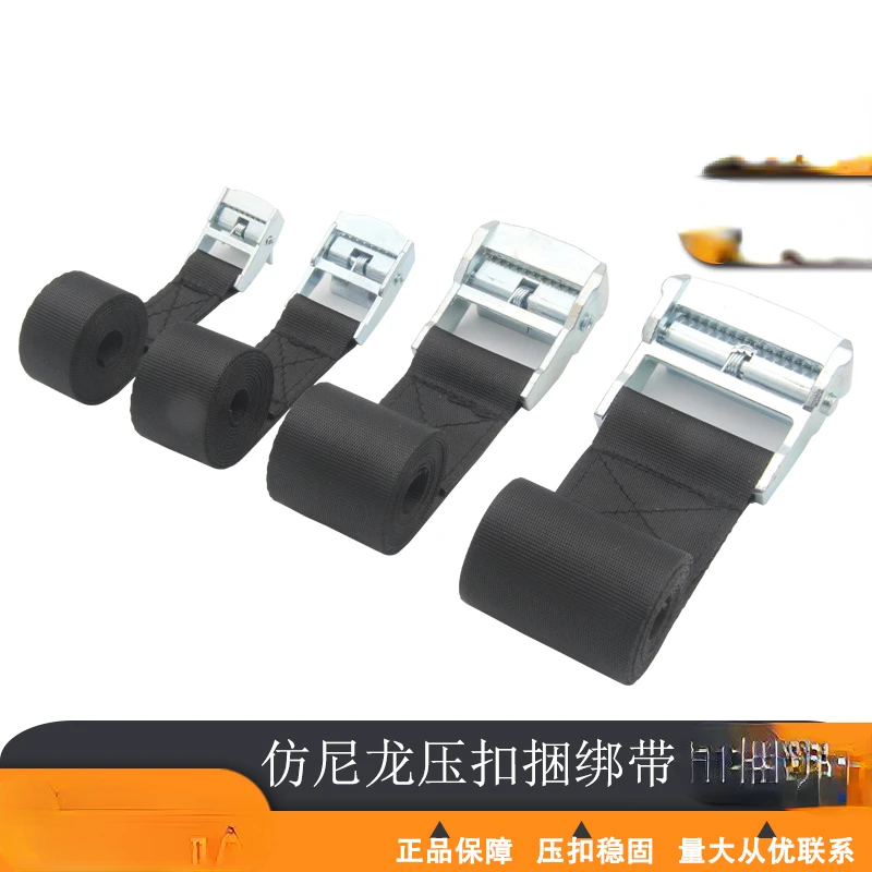 

Zinc alloy buckle cargo card strap Automobile cargo tightening rope tensioner luggage fixed nylon binding belt