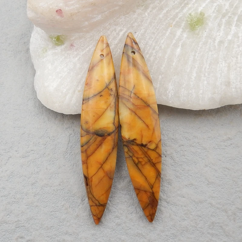 Женские модные серьги из натуральной яшмы Пикассо разных цветов