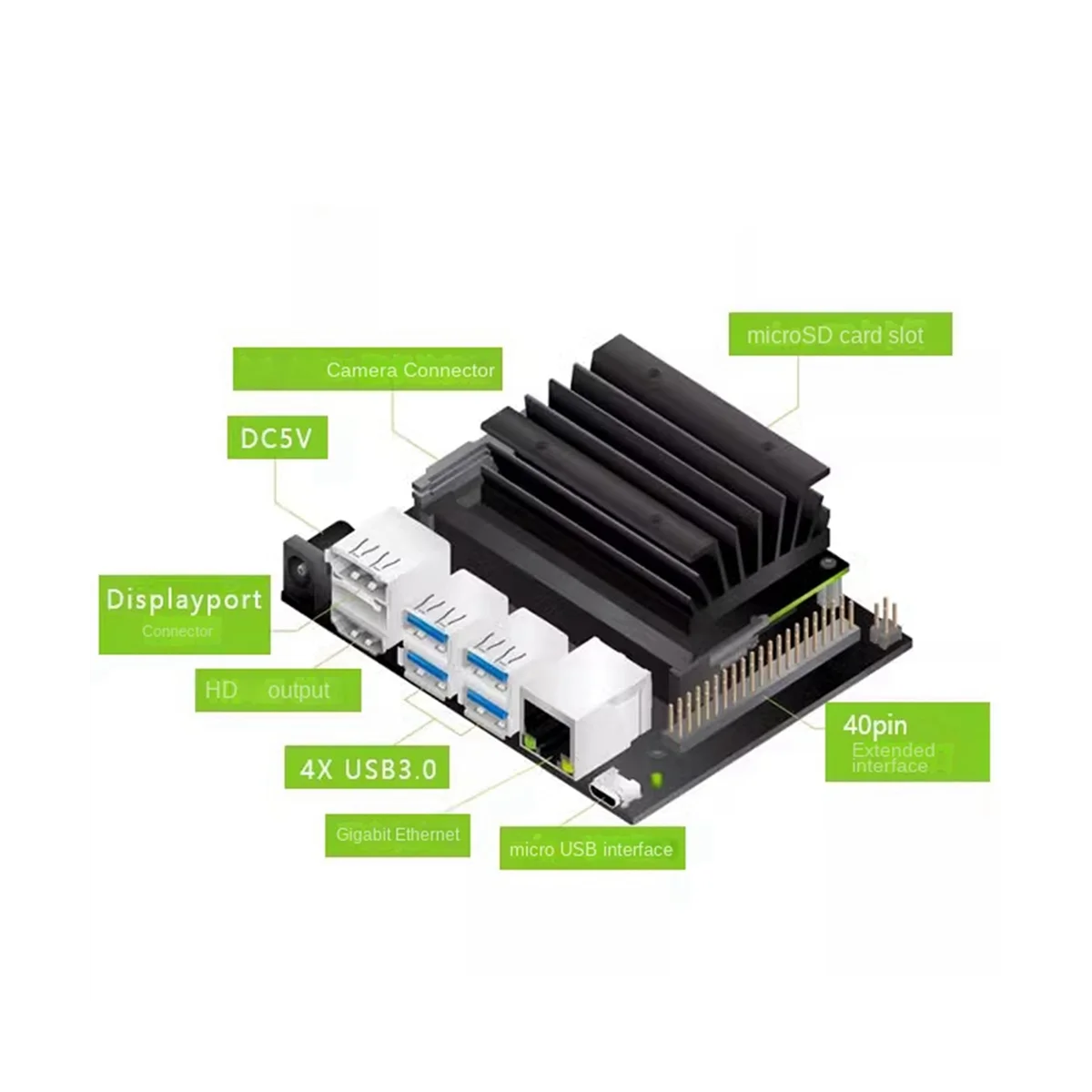 

Nvidia Jetson Nano B01 Development Kit 4GB Small Powerful Computer Supports Running Neural Network AI Development