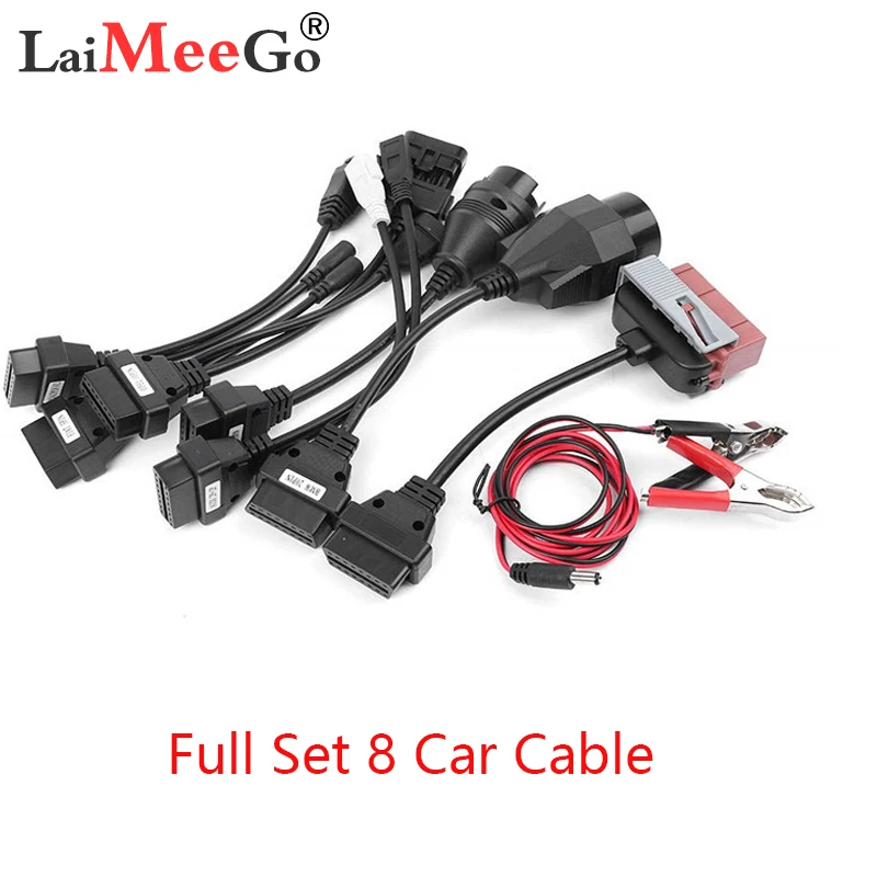 Лучшие кабели адаптера OBD OBD2 полный набор 8 автомобильных кабелей автомобиля для